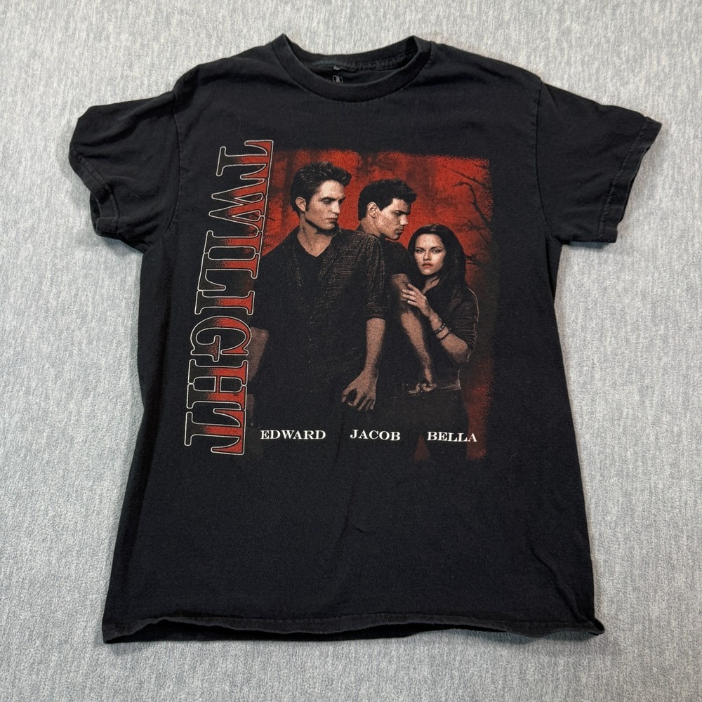 Twilight Shirt Womens Small Black Edward Jacob Bella Graphic Movie Tee Ripple Jc